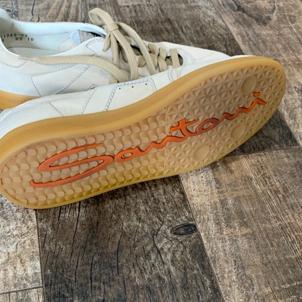 SANTONI Beige Sneakers - Picture 9 of 11